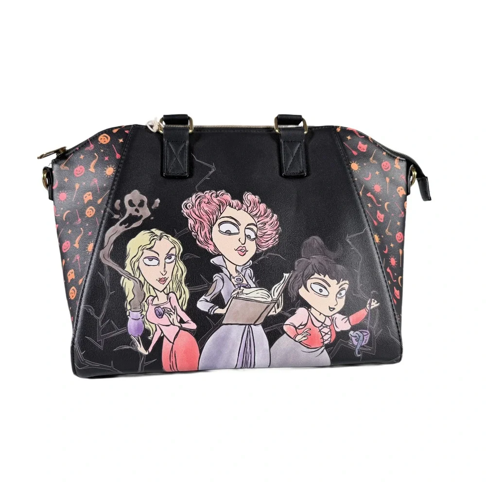 Loungefly Disney Hocus Pocus Sanderson Sisters Illustration Satchel‎ Bag NEW